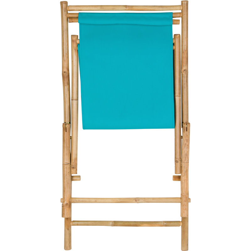 Kristi Folding Deck Chair, Blue Aqua