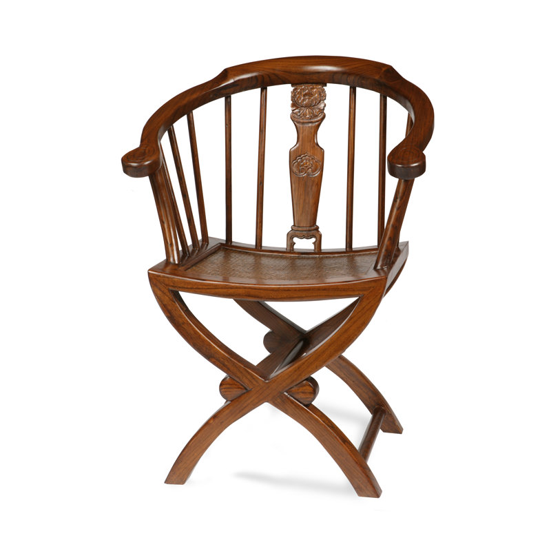 Hangzhou Solid Wood Windsor Back Armchair, Warm Elm