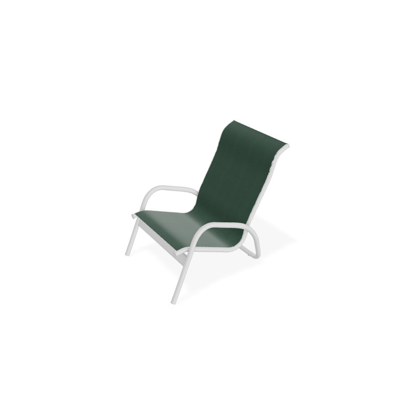 Gardenella Patio Chair, Forrest Green Velvet, White