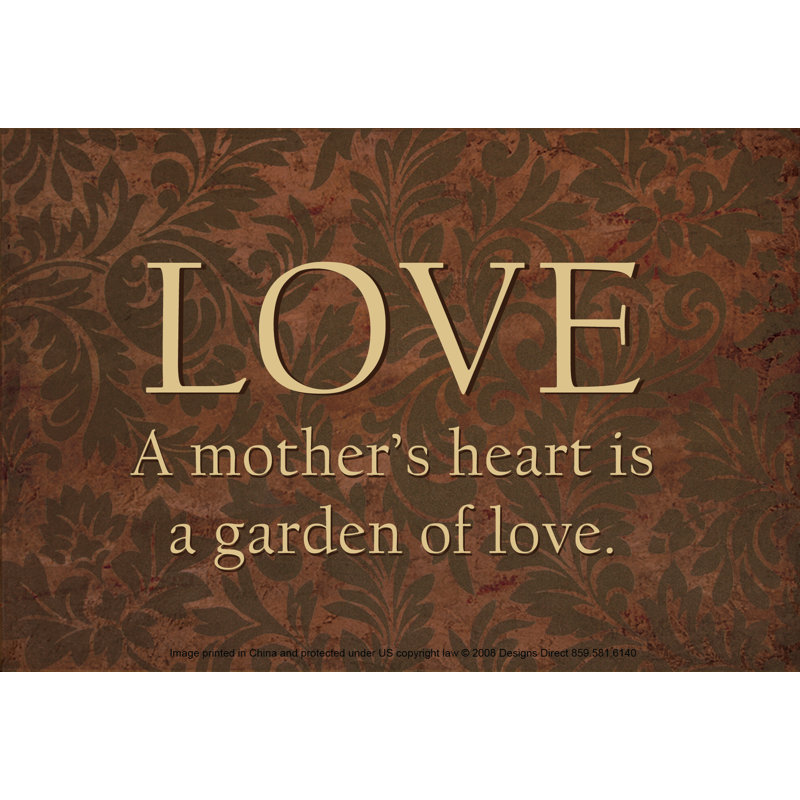 A Mothers Heart - Wrapped Canvas Art Prints, 30cm H x 46cm W x 3.8cm D