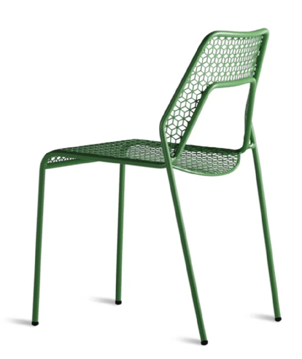 Hot Mesh Stackable Patio Side Chair, Green