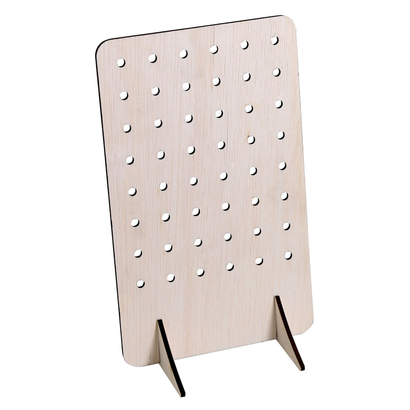 Wood Slatwall / Pegboard Kit, 8" H x 6.5" W x 5.2" D