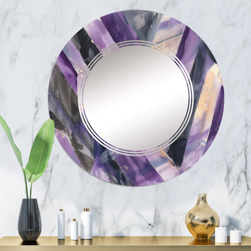 Miroir mural géométrique Glacier, H 31,5 po x l po