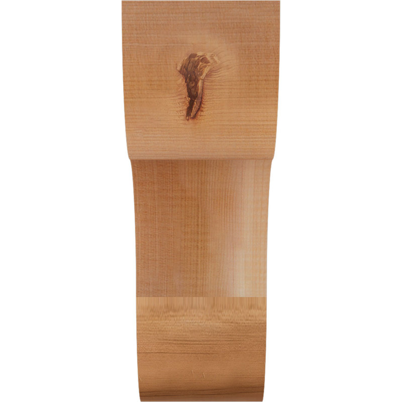 Corbeau Carmel, H 12 po x l 4 po x P 12 po, Sciage brut, Cèdre rouge