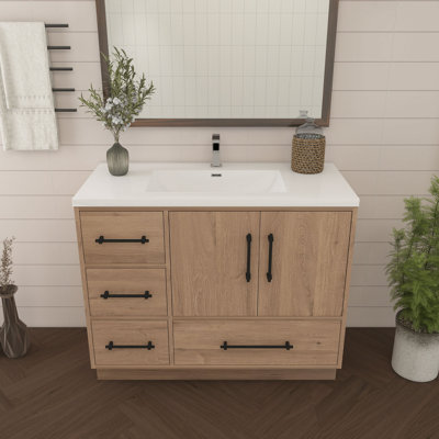 Meuble-lavabo simple 41,7 po avec plateau Victoria