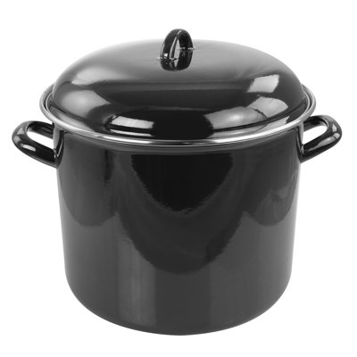 Gibson Home 12 qt. Steel Stock Pot with Lid