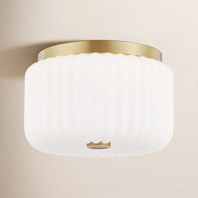 Willa 2 Light Glass Flush Mount