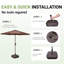 Base de parasol 80 lb