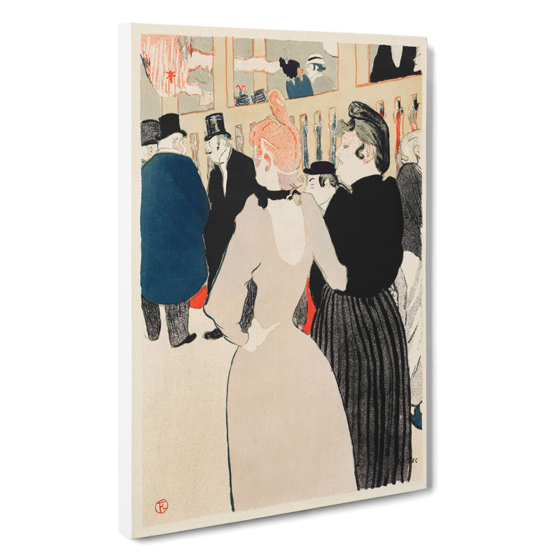 La Goulue And Her Sister Vol.2 by Henri De Toulouse-Lautrec - Wrapped Canvas, 76cm H x 50cm W x 3cm D