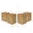 Wood-Look Square-Column MGO End Table/ H18"/Wood-Like Distressed Finish/ Mix With Different Heights/ Indoor Outdoor Use-1213755020