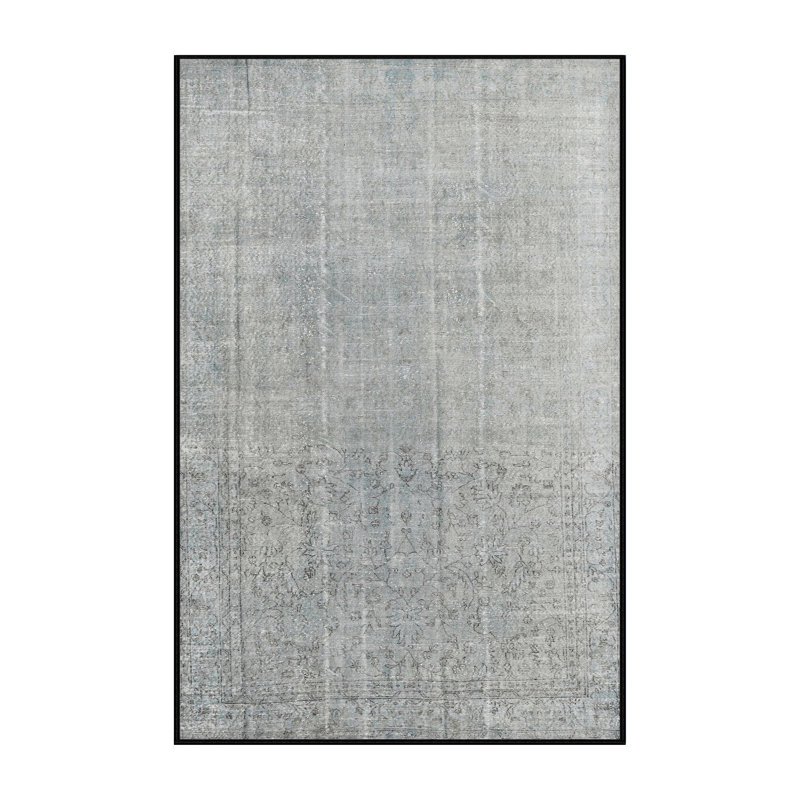 Tapis gris/beige traditionnel Shawntella, Rectangle 2 pi x 5 pi