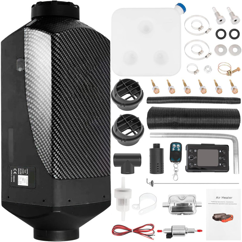 5-8kw 12v Diesel Air Heater, Remote Control & Lcd Switch Display, Fast Heating, Low Noise