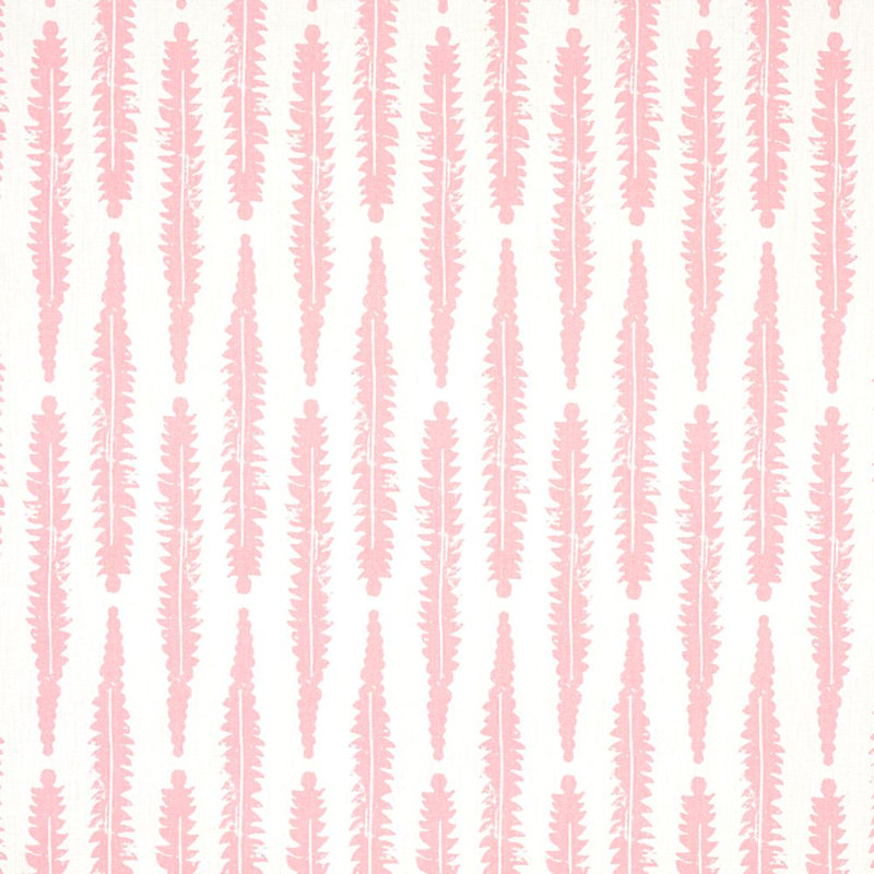 Schumacher x Molly Mahon Fern Fabric, Pink