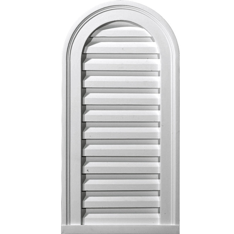 Grille d'aération cathédrale, non fonctionnelle, H 19 po x l 16 po x P 1,38 po