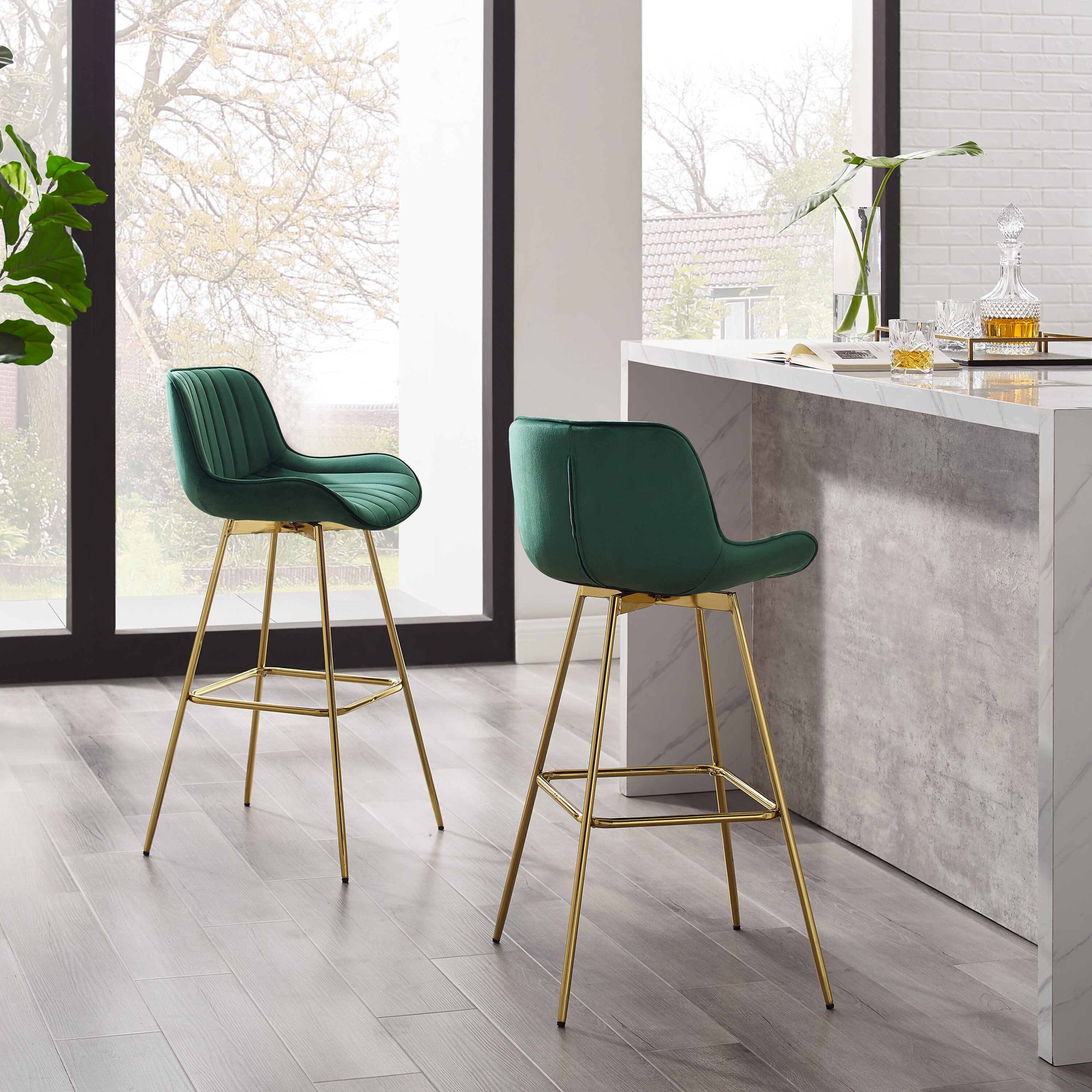 Everly Quinn Neuhaus Counter Stool & Reviews | Wayfair