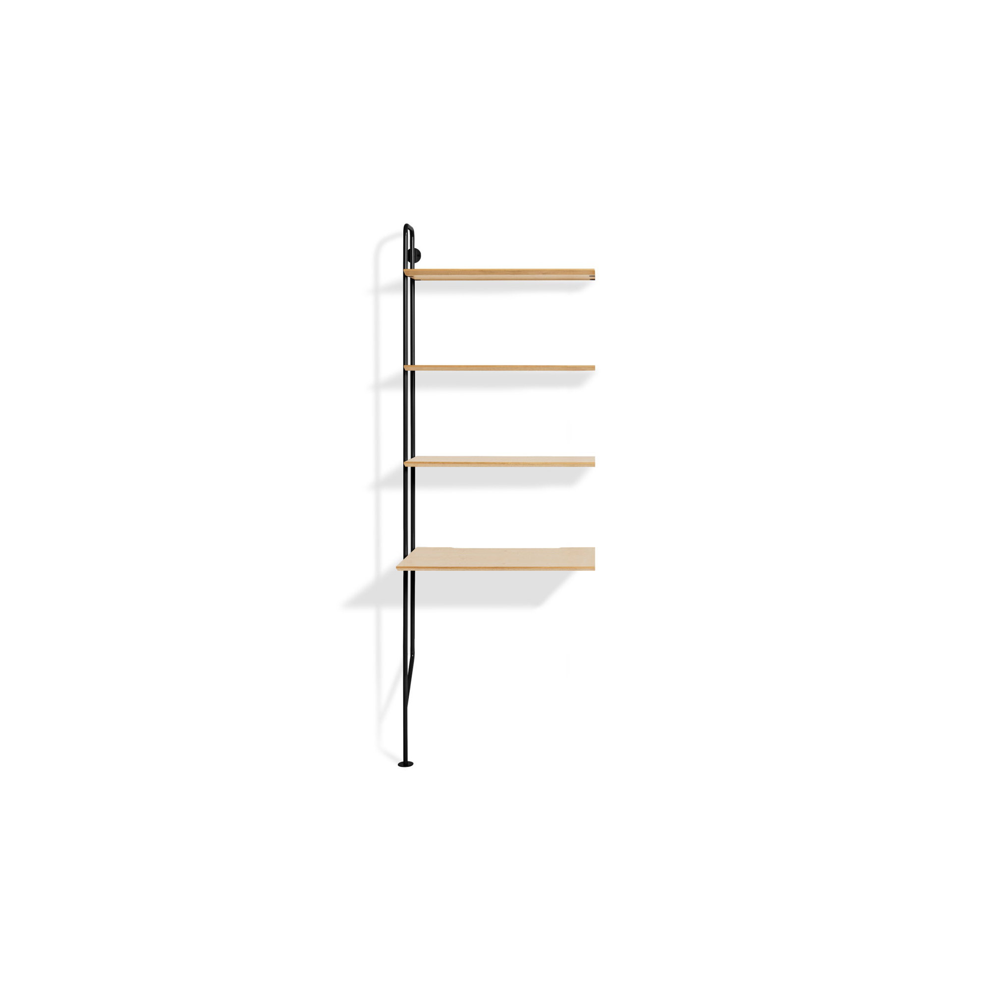 Hitch Leaning / Ladder Desk, White Oak, Black