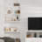 Sorbus Wood Floating Shelves for Wall - Long 16” Solid Wood Wall Shelves for Bathroom Decor, Books, Bedroom & Living Room - Set of 2, White-111103430-124322102