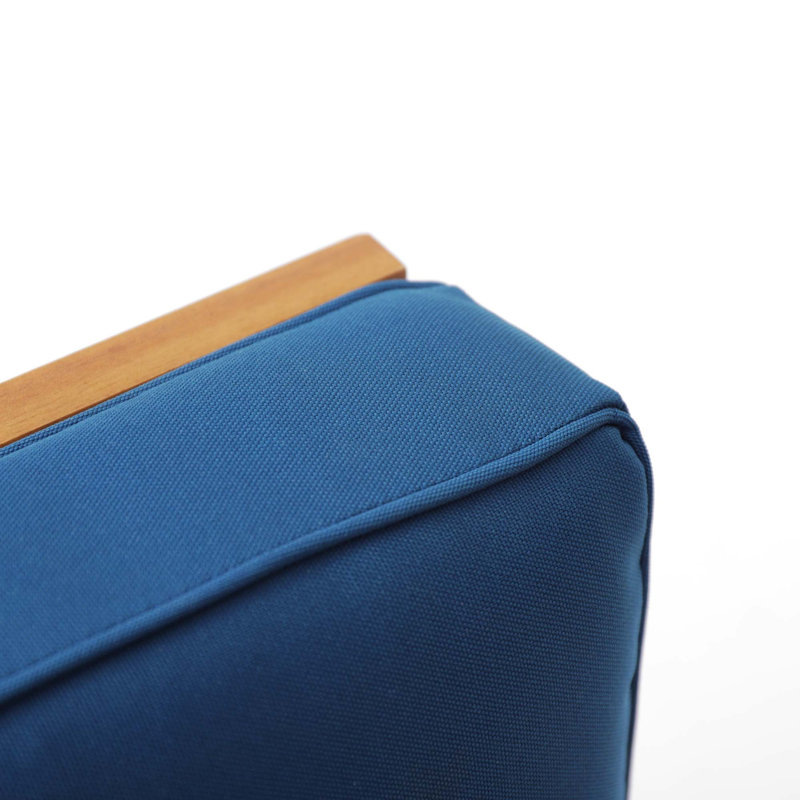 Fauteuil Perla, Bois, Bleu