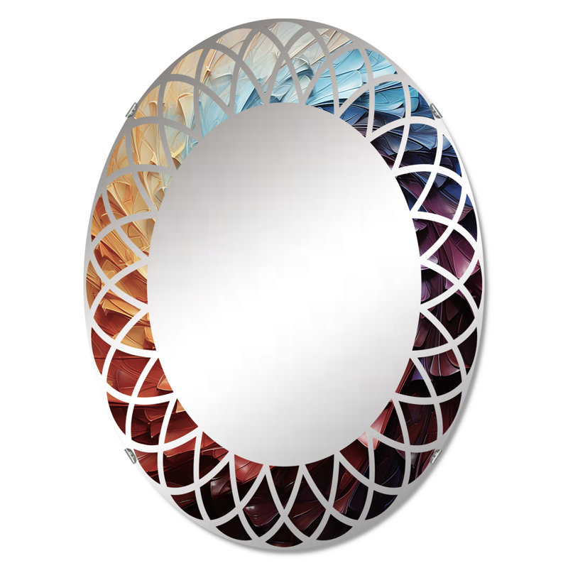 Winsteadvale - Miroir mural moderne ovale, 30 po x 20 po