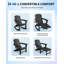 2 chaises pliantes berçantes Adirondack avec repose-pieds rétractable-129223550