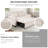 Extra-Large 61-Inch 2-In-1 Fabric Sofa Bed, Double Sofa With Storage Bag, Reinforced Iron Frame, Adjustable Backrest And Cushions, Suitable For Bedrooms, Living Rooms And Outdoor Areas.-311238013-311238014