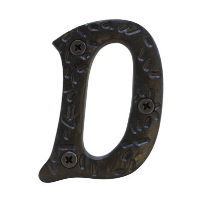 3'' H Metal Surface Mount House Letter