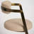 Baldwin Upholstered Faux Leather Counter Stool with Stainless Steel Frame-109438525-109438522