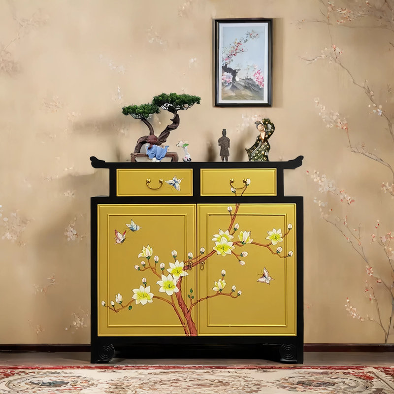 Armoire d'entrée peinte