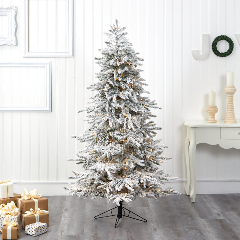 Lighted Artificial Christmas Tree, 6.5' H