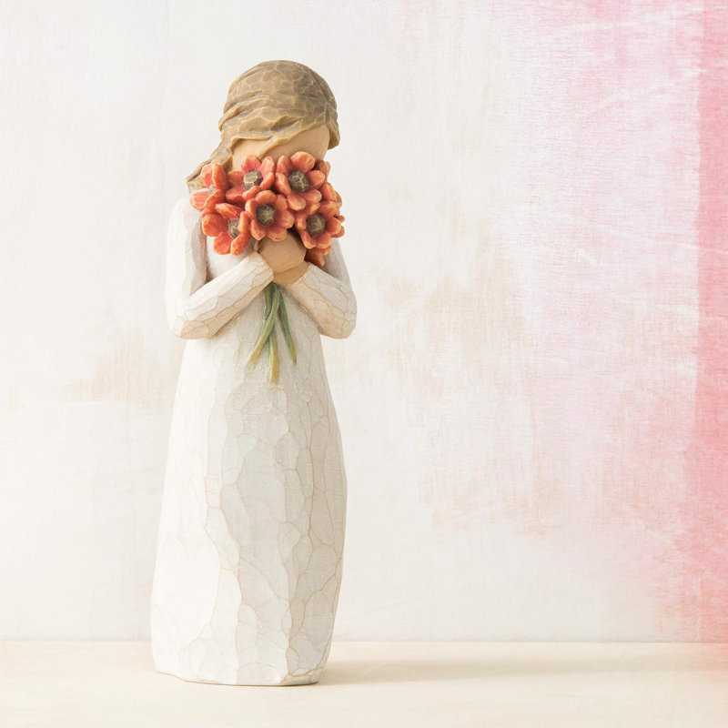Willow Tree Angel Surrounded By Love, Sculpted Hand-Painted Resin Figure