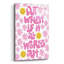  «What If Works Out» par Club Daydream, art mural en verre acrylique, 12 po x 16 po