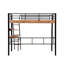 Lit mezzanine en métal avec bureau intégré-289477936
