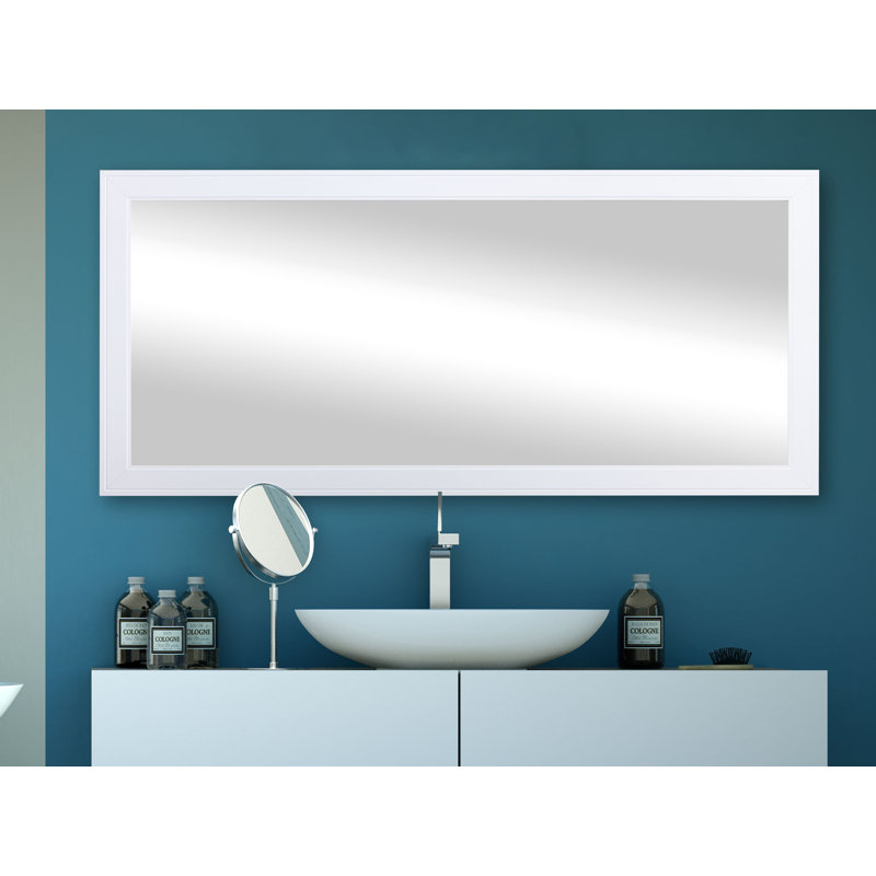 Kozan Engineered Wood Mirror, 32" x 73.5", White