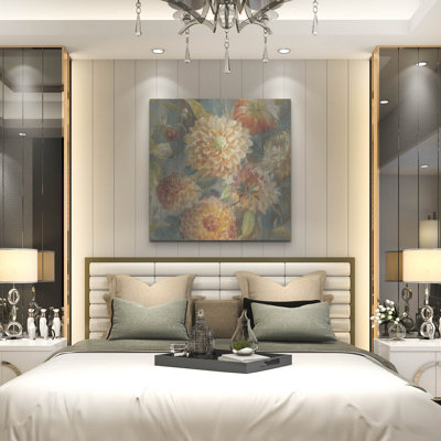 Art mural en métal Lark Manor ™ «Secret Garden 2 Cream» par Danhui Nai