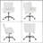 Poche Faux Leather Desk Chair with Padded Armrests-2064336530