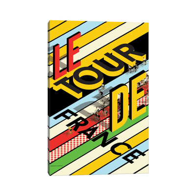 Tour de France Peloton par Wyattdesign - Giclée sur toile tendue avec châssis