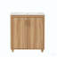 Meuble-lavabo simple 30 po avec plateau en céramique Sadah