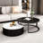 Round rock slab coffee table combination-110823810