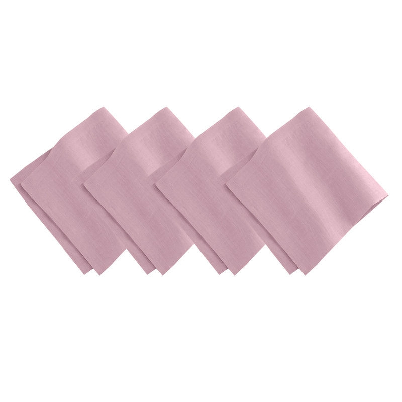La Classica 4 Piece Linen Napkin Set, Lilac