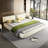Cloud Bed Frame with Oversized Padded Movable Headboard-1947355771