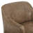 Genuine Leather Swivel Barrel Chairs (Set of 2)-1611964130