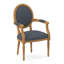 Chaise avec accoudoirs en tissu Dauphin-71069672-71069643