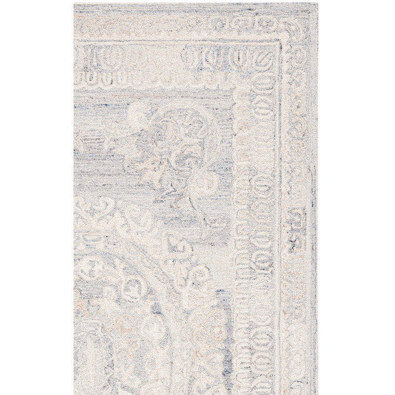 Chenee Tufted Wool & Cotton Performance Oriental Rug, Square 6'