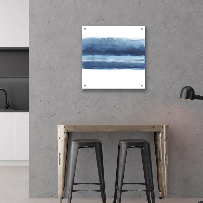 Art mural en verre Wrought Studio ™ «Serenity Sea V» par Chris Paschke, H 36 po x l 36 po x P 0,2 po