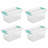 Sterilite Plastic Medium Clip Storage Box Container with Latching Lid
