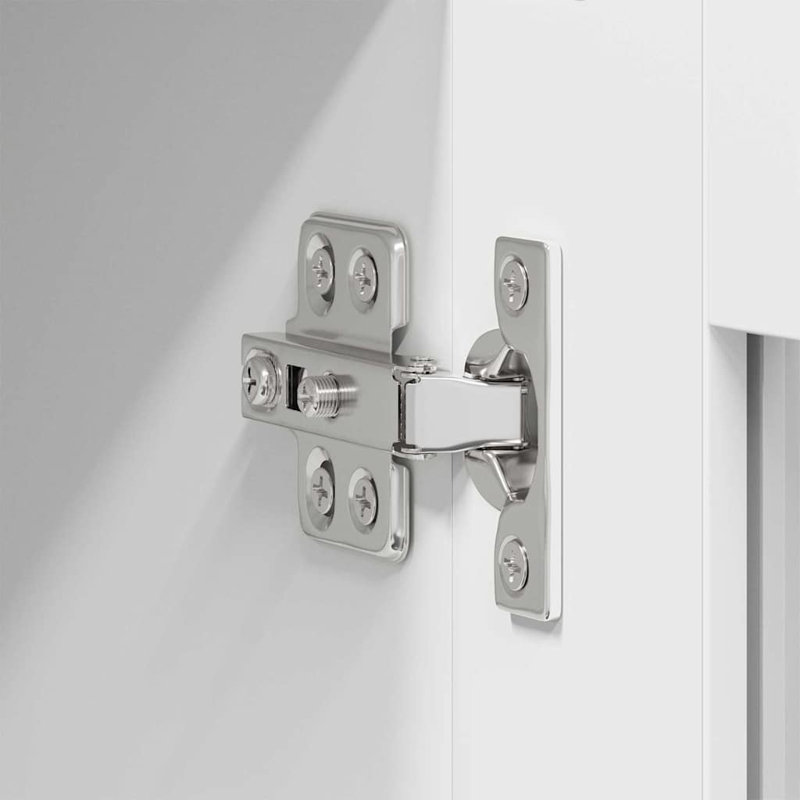 Vidaxl Hanging Cabinet With Storage Riga Grey Sonoma 60 X 31 X 80 Cm, White, 80cm H x 80cm W x 31cm D