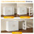 Extendable L-Shaped Vanity Table With Roller Shutter