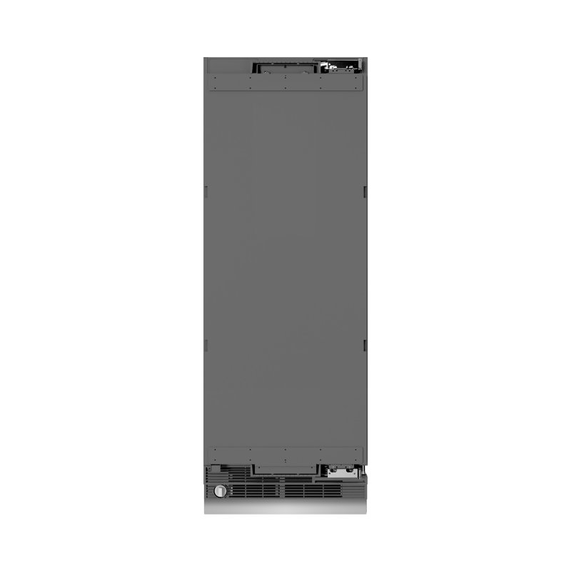 ZLINE Autograph 30 in. Panel Ready Column Refrigerator with Gray Interior, Polished Gold