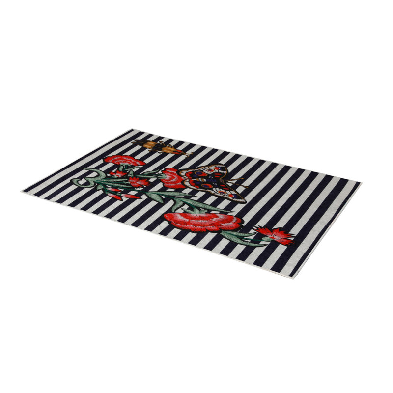 Soft Hall Carpet 2.6 x 4.9 Feet | 100% Polyester, 0.04 in Pile Height | Antibacterial, Non-Slip Underside | Woven with 3D Digital Printing | Machine Washable | Durable & Stylish for Entryways & Living Rooms