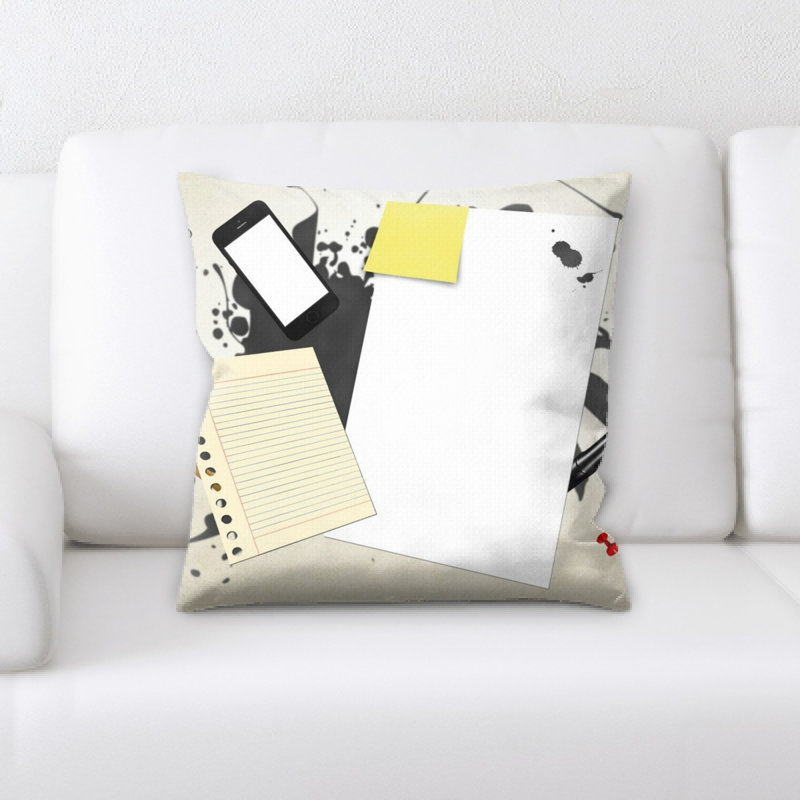 Coussin décoratif en papier